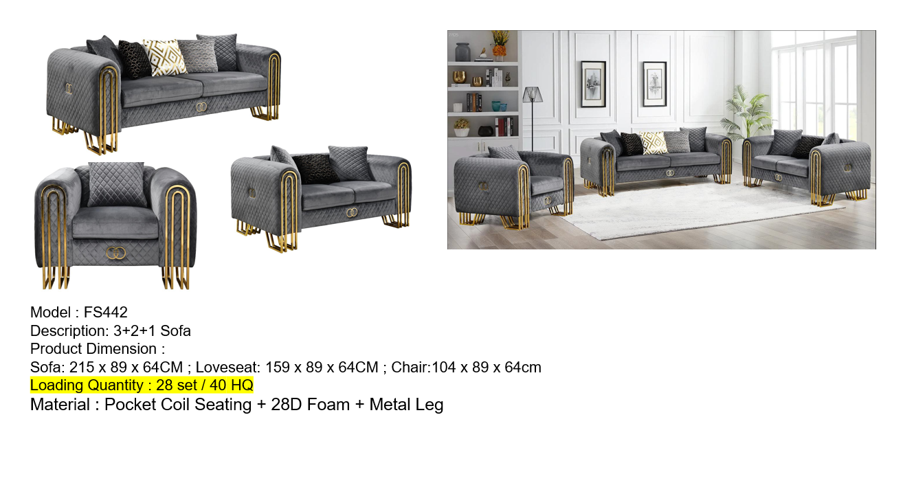  Sofa FS442